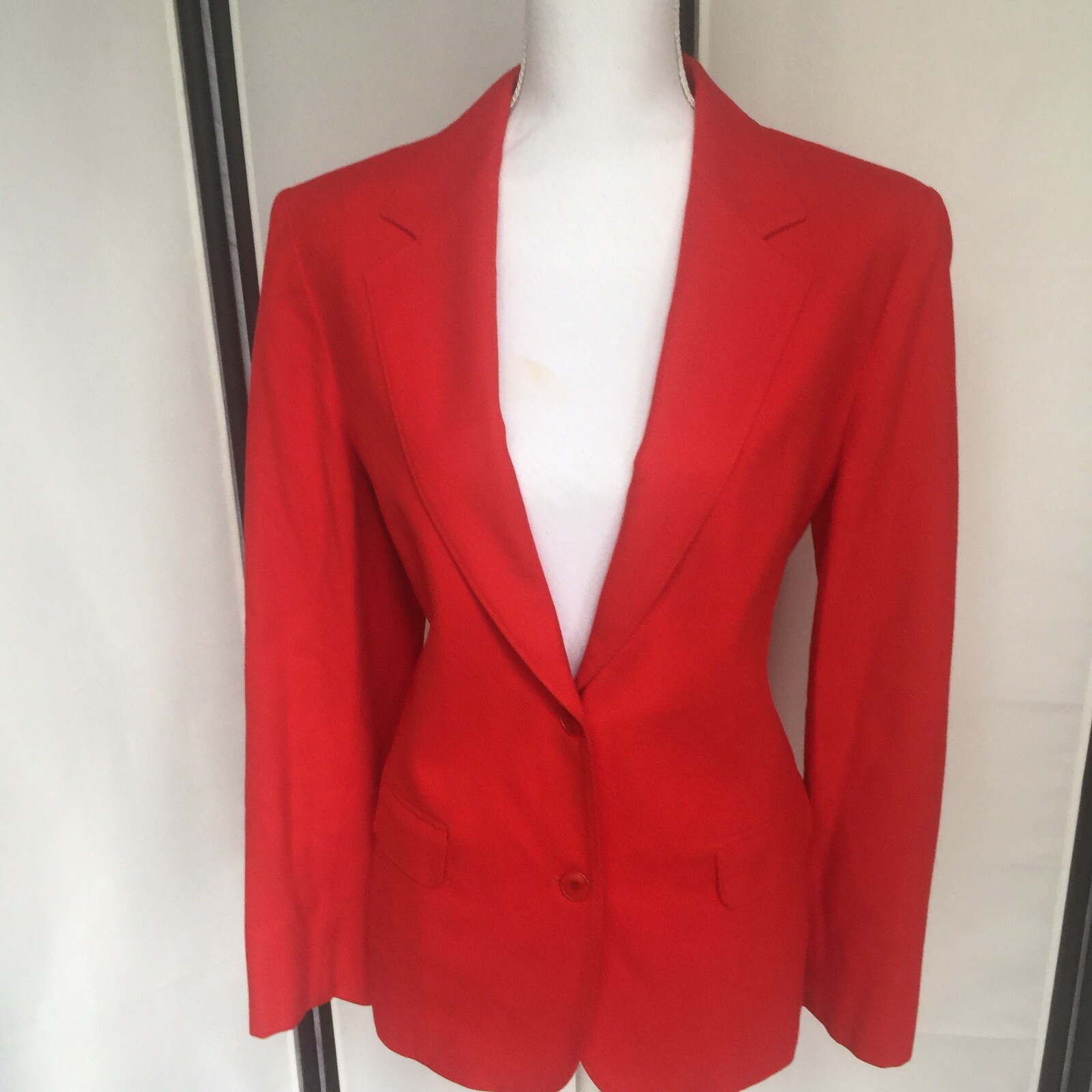 Pendleton Womens M-L Vintage 70s Blazer All Red Fully Lined See Measurements