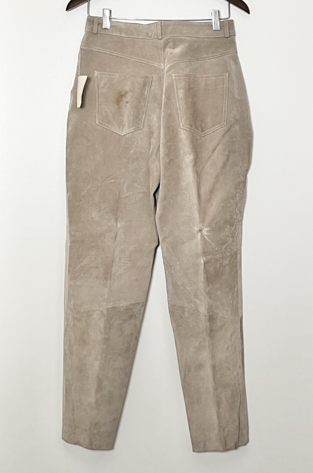 Vintage NWT Suede Jeans Women’s 28 Tan Taupe Luxury Western 80s BritPop Boho Art