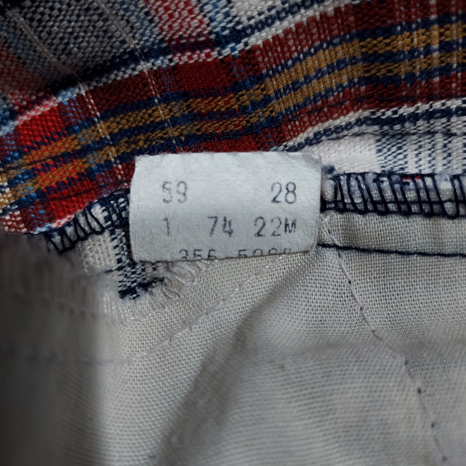 VTG 70’s Levi’s Boys Sta-Prest Plaid Flare Slacks Reg 12 Made in USA