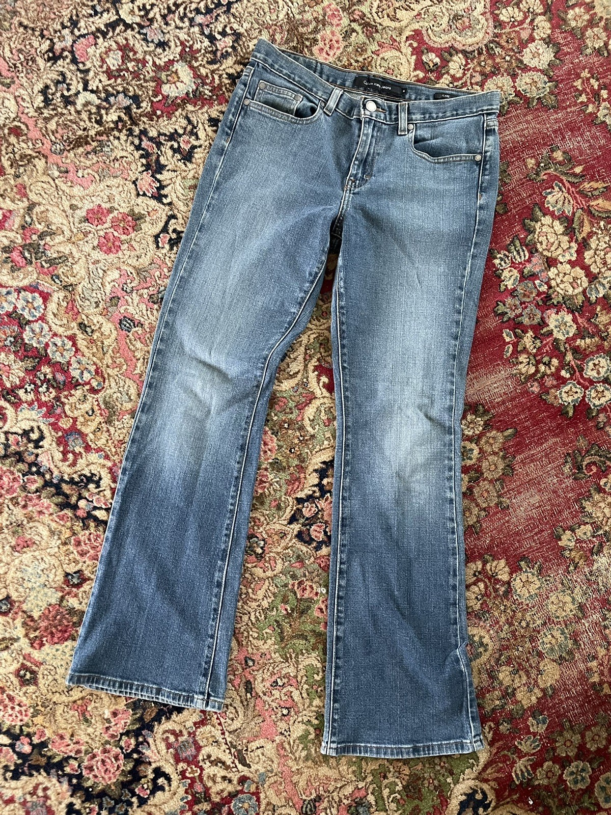 Vintage Y2K Calvin Klein Jeans Flare Stretch 8 32L