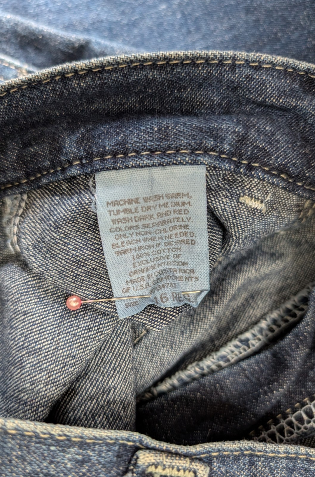 Lee Vintage Jeans Girls Juniors Size 16 28×29 Baggy Bootcut Jeans