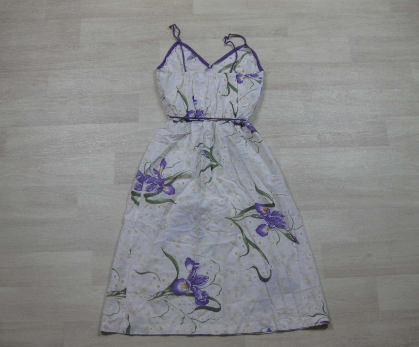 Vintage 70s Paper Moon by Yvette Midi Dress (9) Floral Eyelet Cottagecore Maiden