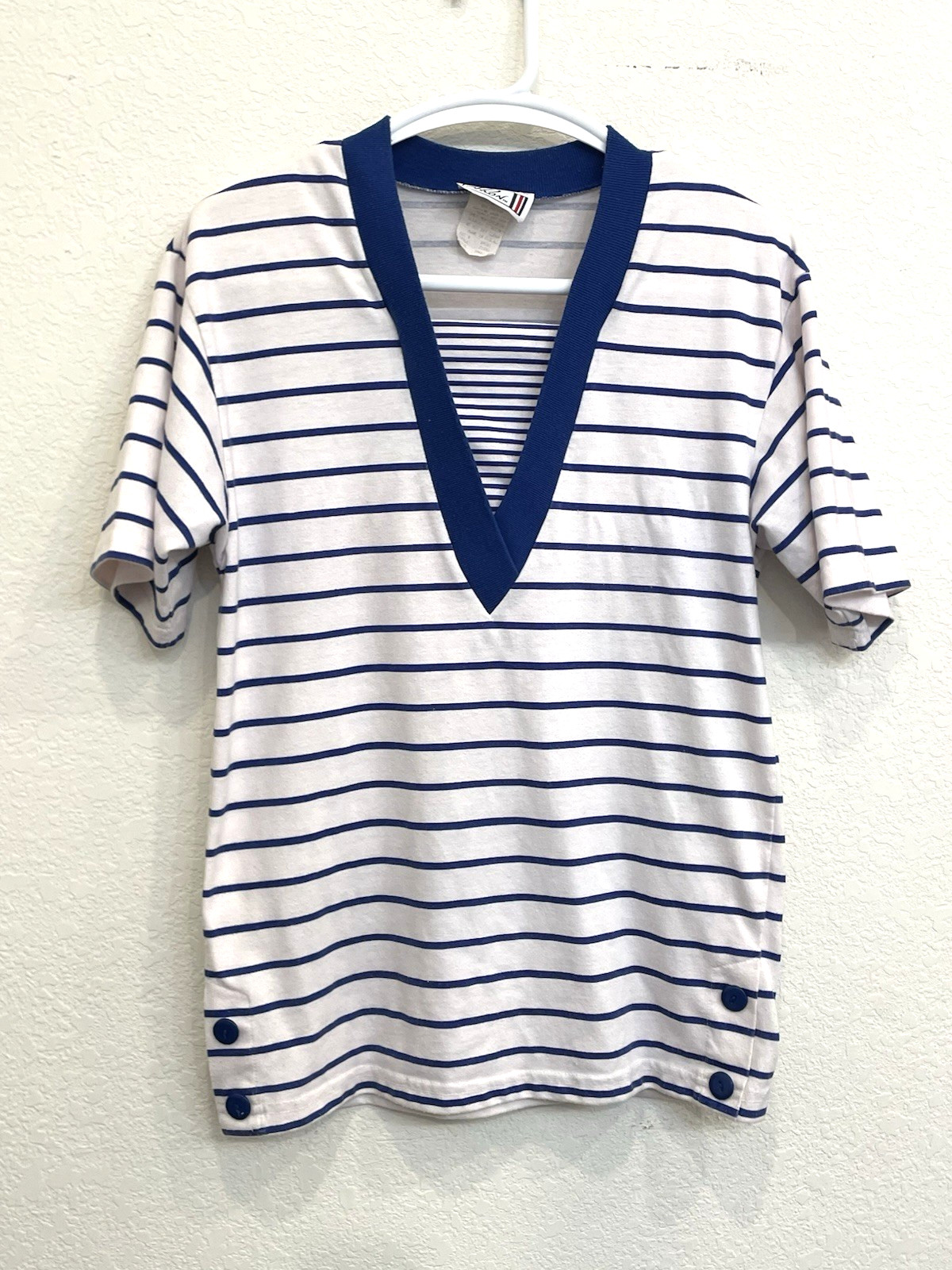 Vintage Nautical Women’s Top Aron Size Small Shirt Beach Cruise Resortwear Boat