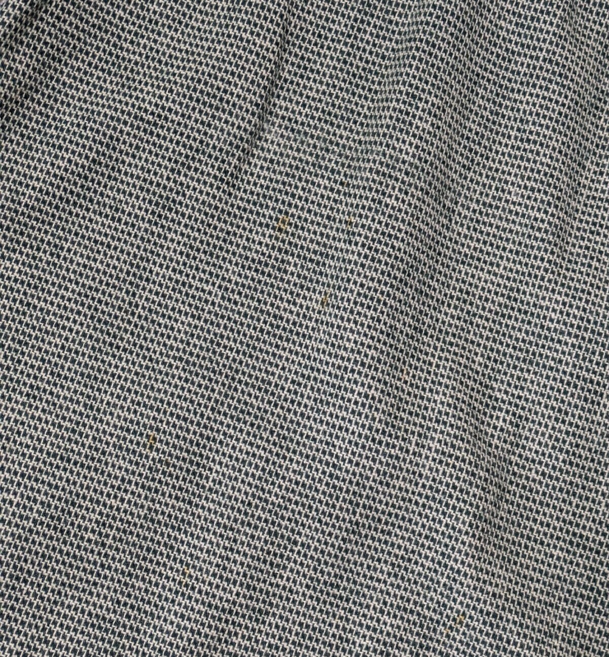 Vintage College Town Green Houndstooth Wool Blend Coat Size Small 1970s 1960s
