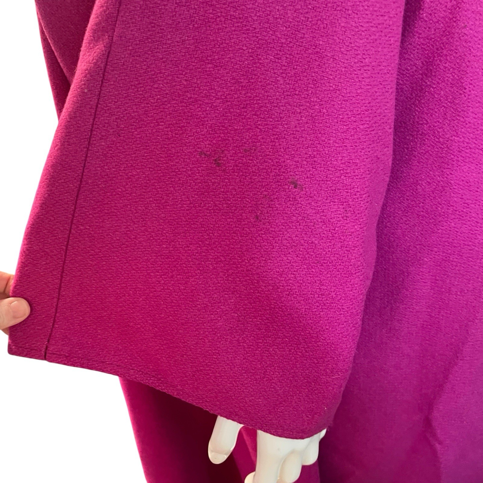 Vintage Country Pacer Wool Pea Coat Poncho Jacket Women’s Size XL 16/18 Pink