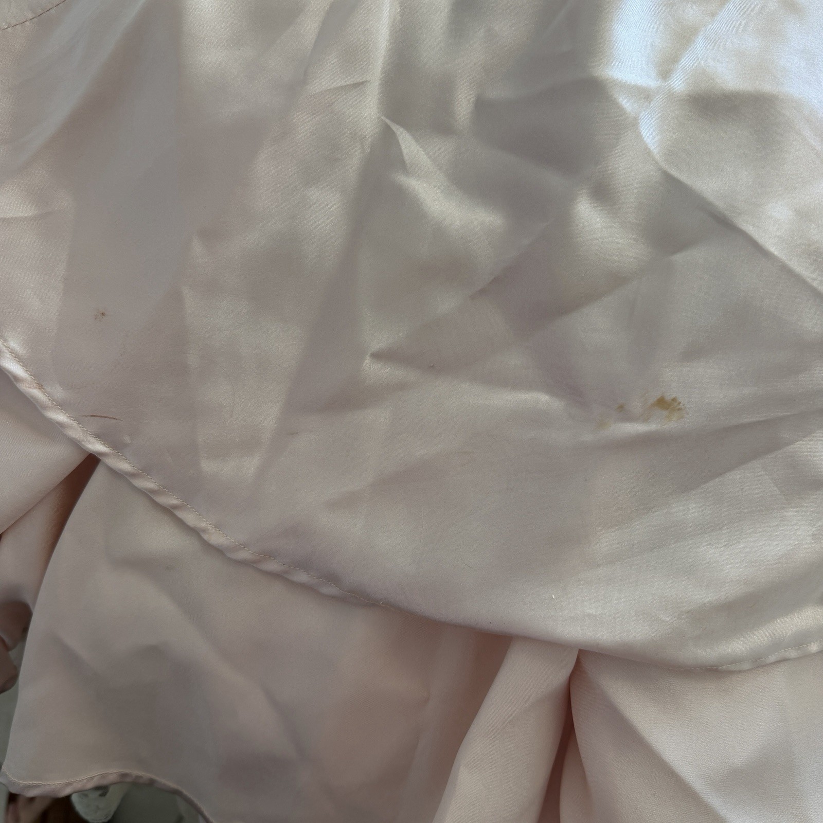 Vtg 70’s Susan Lanes Country Elegance Wedding Dress Sz 10 Pink Victorian Lace