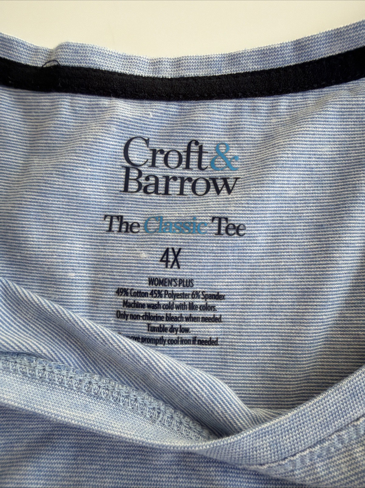 2 large shirts 4X St. John’s /croft & Barrow blue and pink