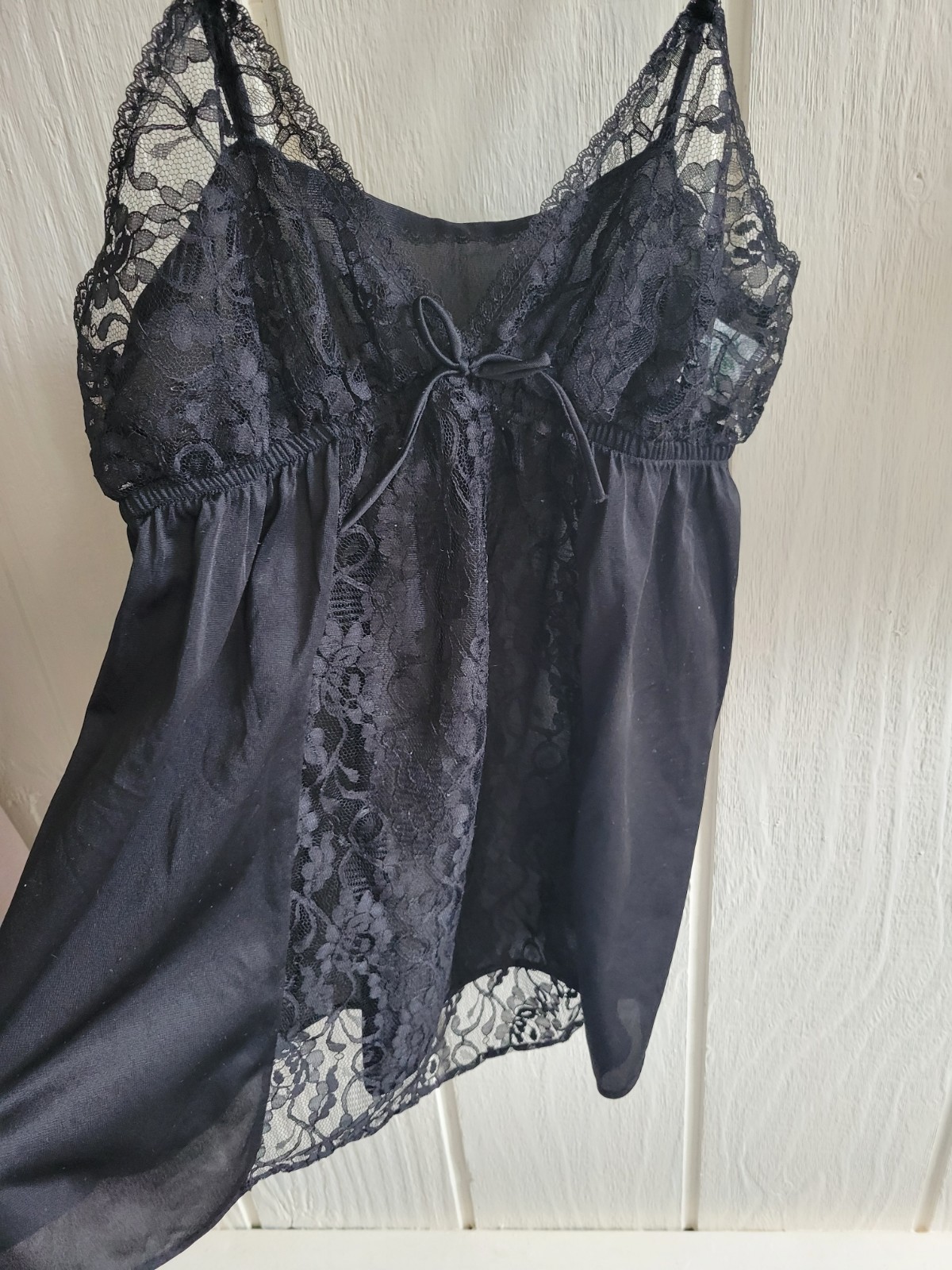Cami Black Vintage Jill Andrea Of New York L Spaghetti Straps Lace