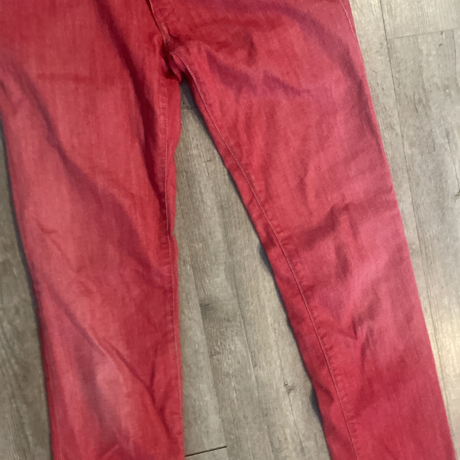 Vintage Diesel Red Faded Skinny Jeans Made In Italy Size 27