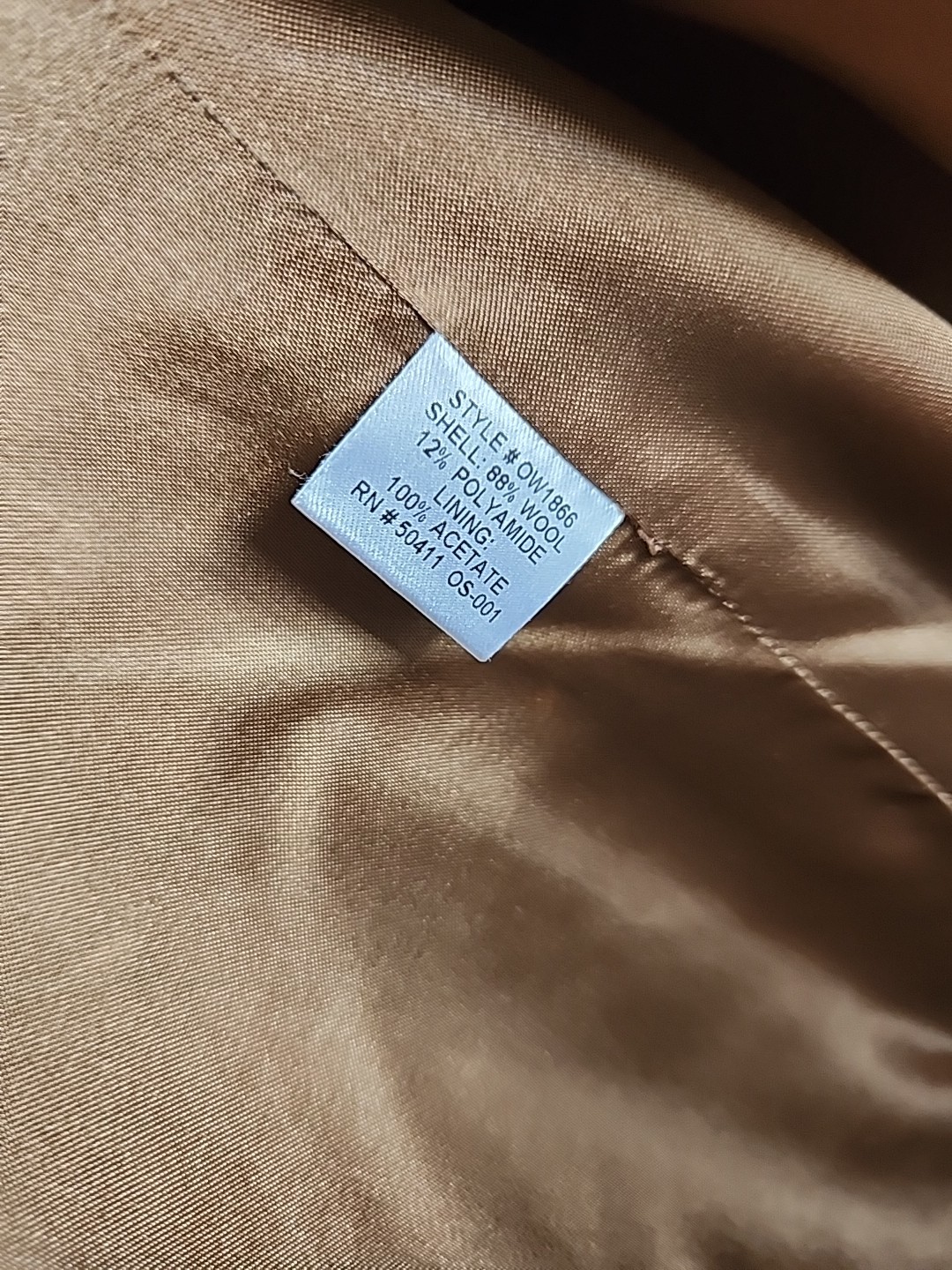 Vintage Oscar de la Renta Wool Tweed Coat Double Breasted Belted Back