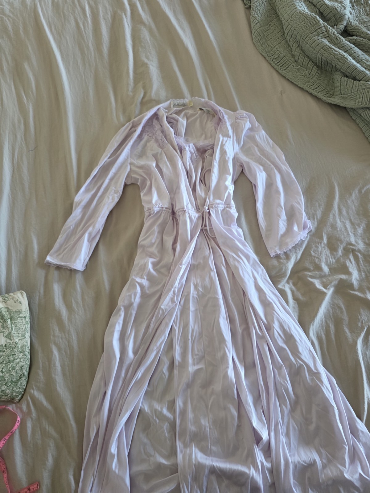 Vintage Collectibles JCPenney Nylon & Lace Gown With Robe (MEDIUM)