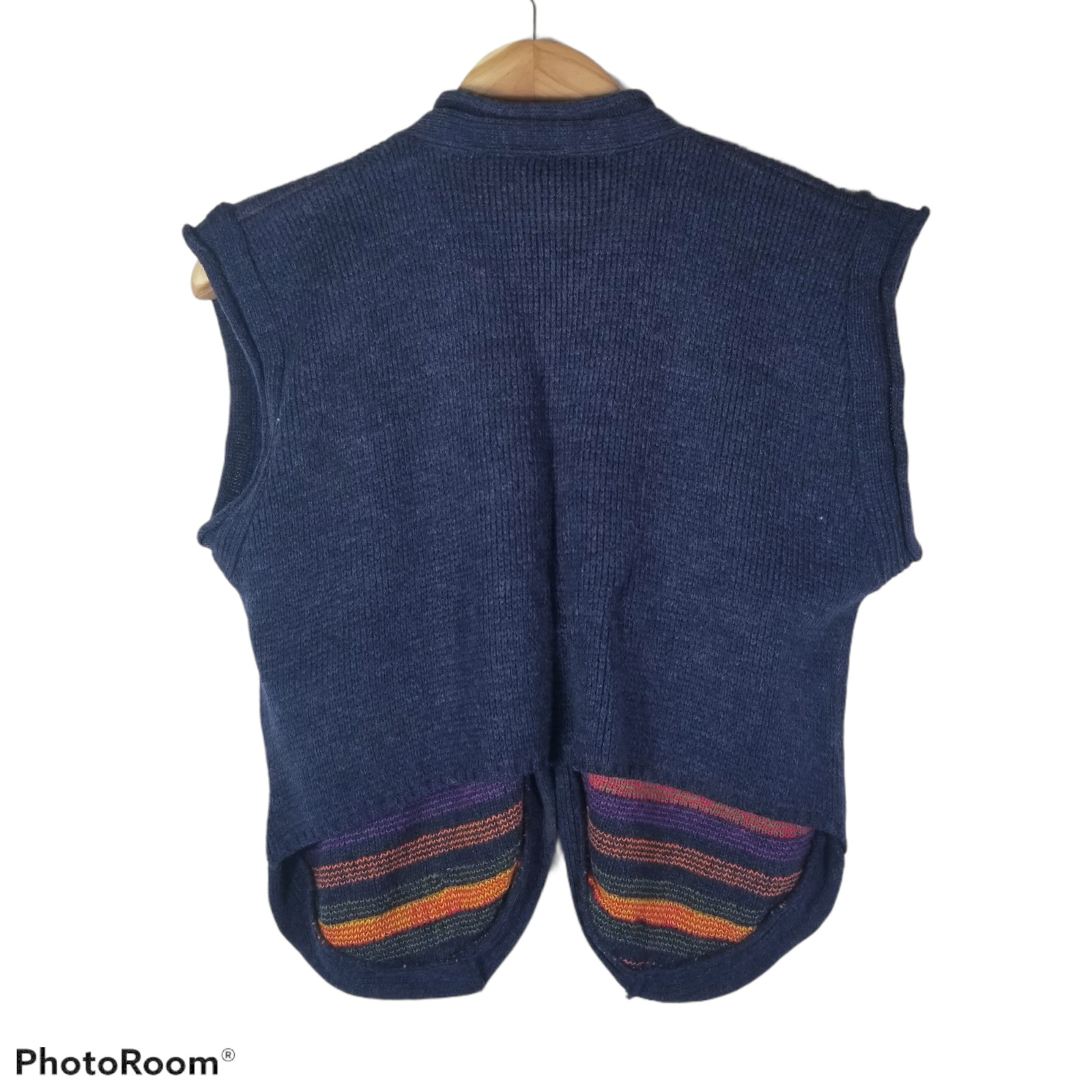 Vtg 80s Maison Gabriel Sweater Vest Large Multicolor Festival Academia Preppy
