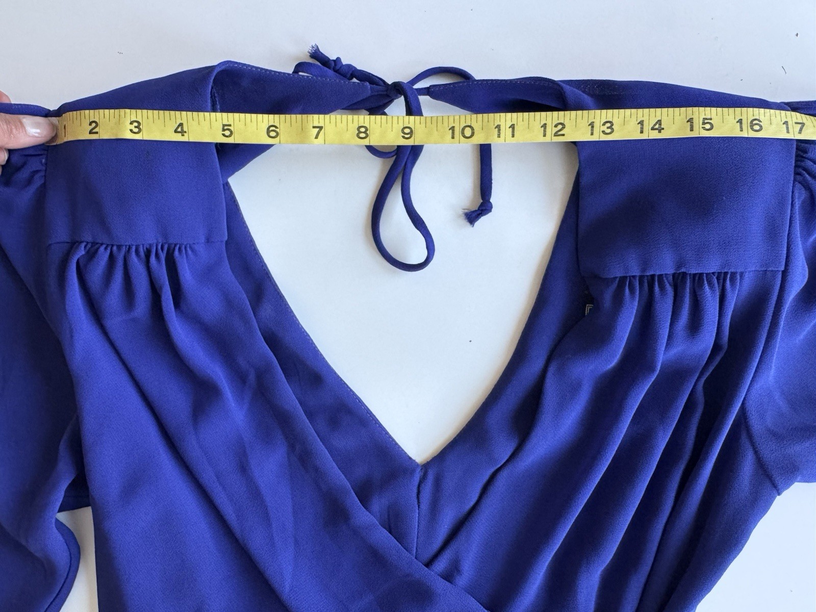 Vintage 80s Casadei Blue Long Sleeve Beaded Sequin Waist Fit Flair Midi Dress 10