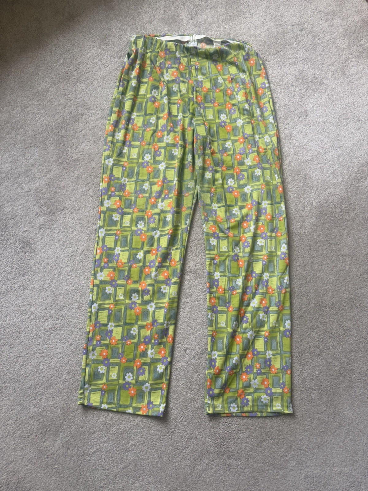1970s Vintage Women’s Floral Print 2 Pc Outfit Hippie Retro Summer #330