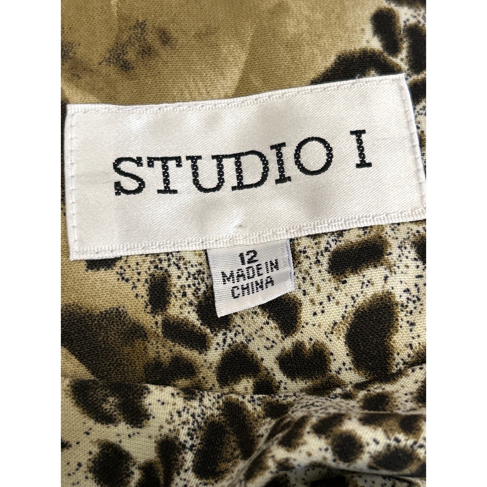 90s Studio I Sleeveless Leopard Rose Print Dress Maximalist Mob Wife Aesthetic