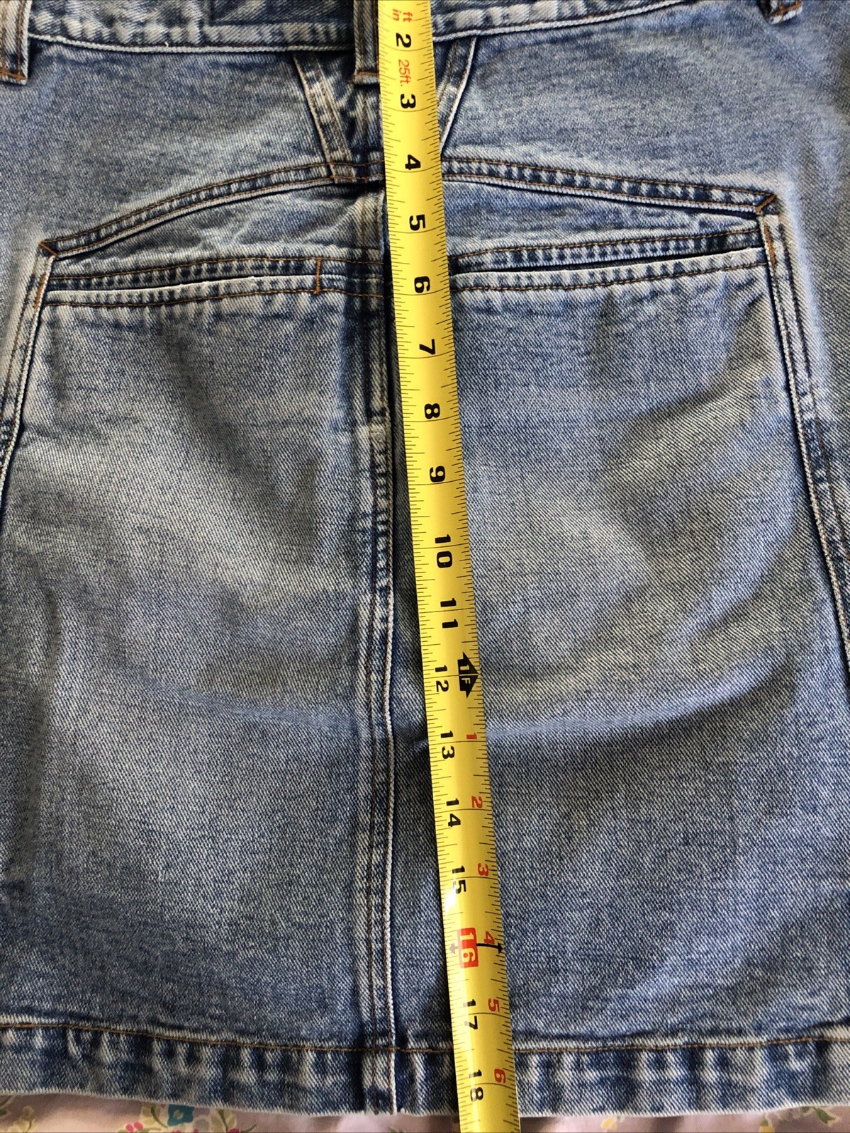 Vintage Marithe Francois Girbaud 100% Cotton Denim Skirt 28” Waist