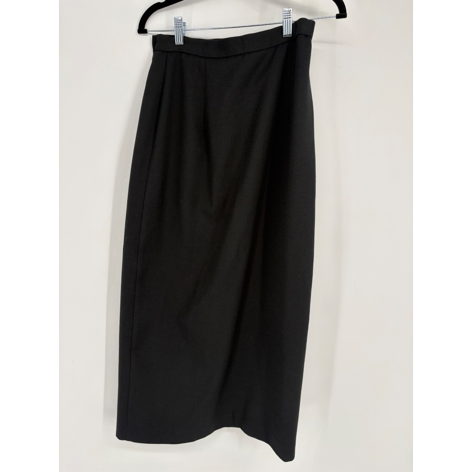 New York Michele Skirt Womens 8 Black Maxi Vintage High Waist Pleated