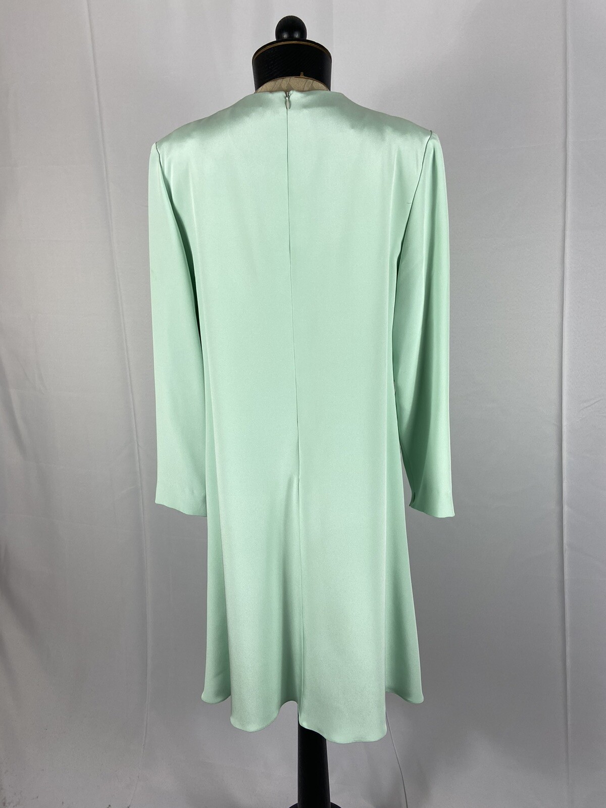 William Pearson Size 16 Vintage 60’s Green Long Sleeve Dress