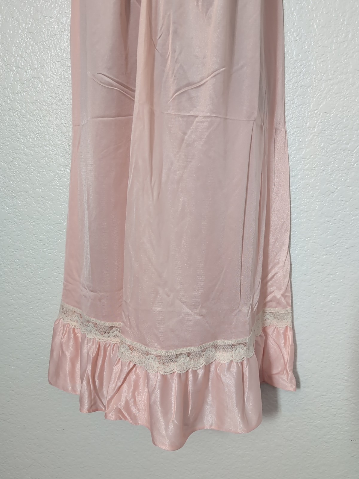 Vintage Natalie Creations Nightgown Nylon Lace Size Medium