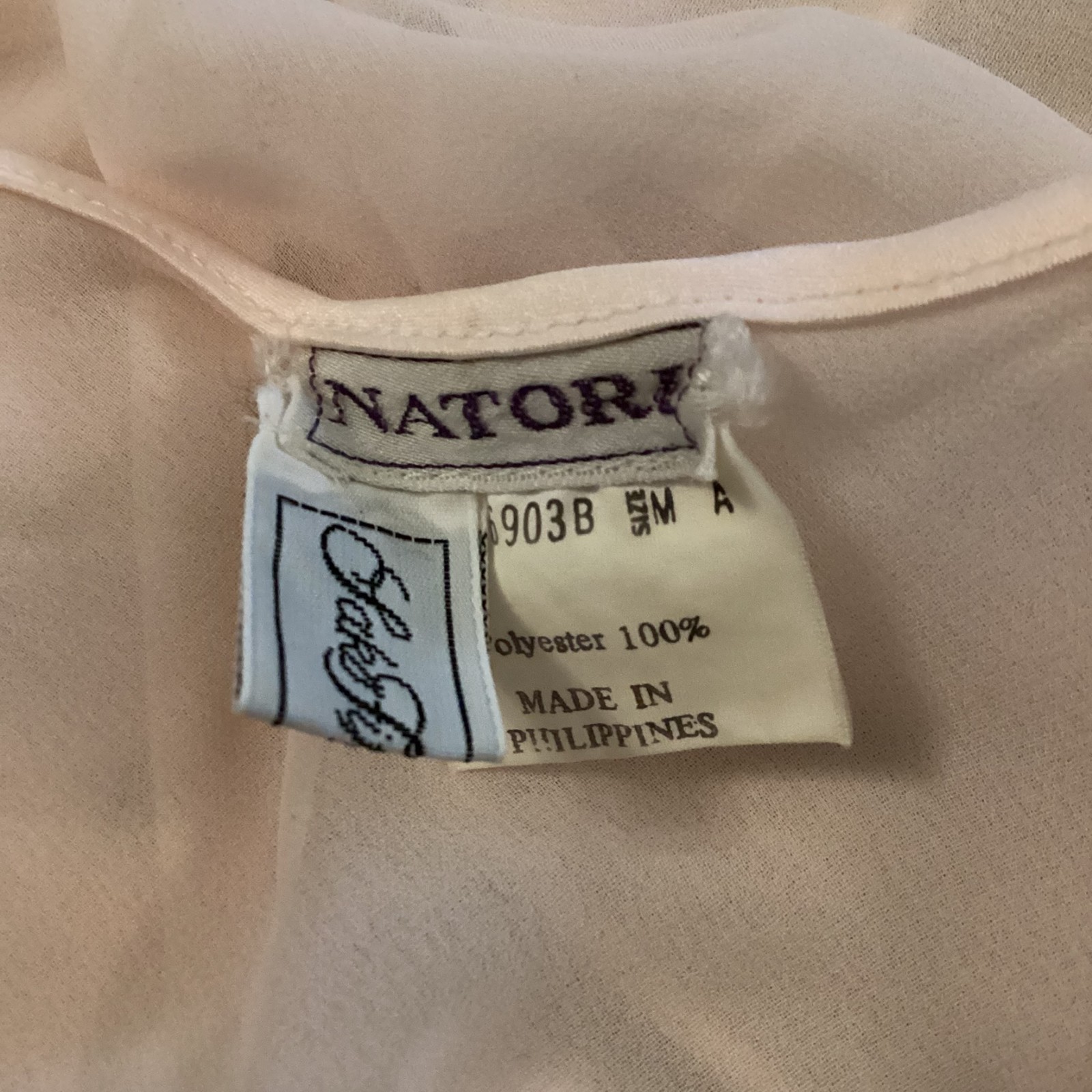VTG Natori SAKS FIFTH AVE HIGH LEG SATIN TRIM Teddy Lingerie Bodysuit PINK MED