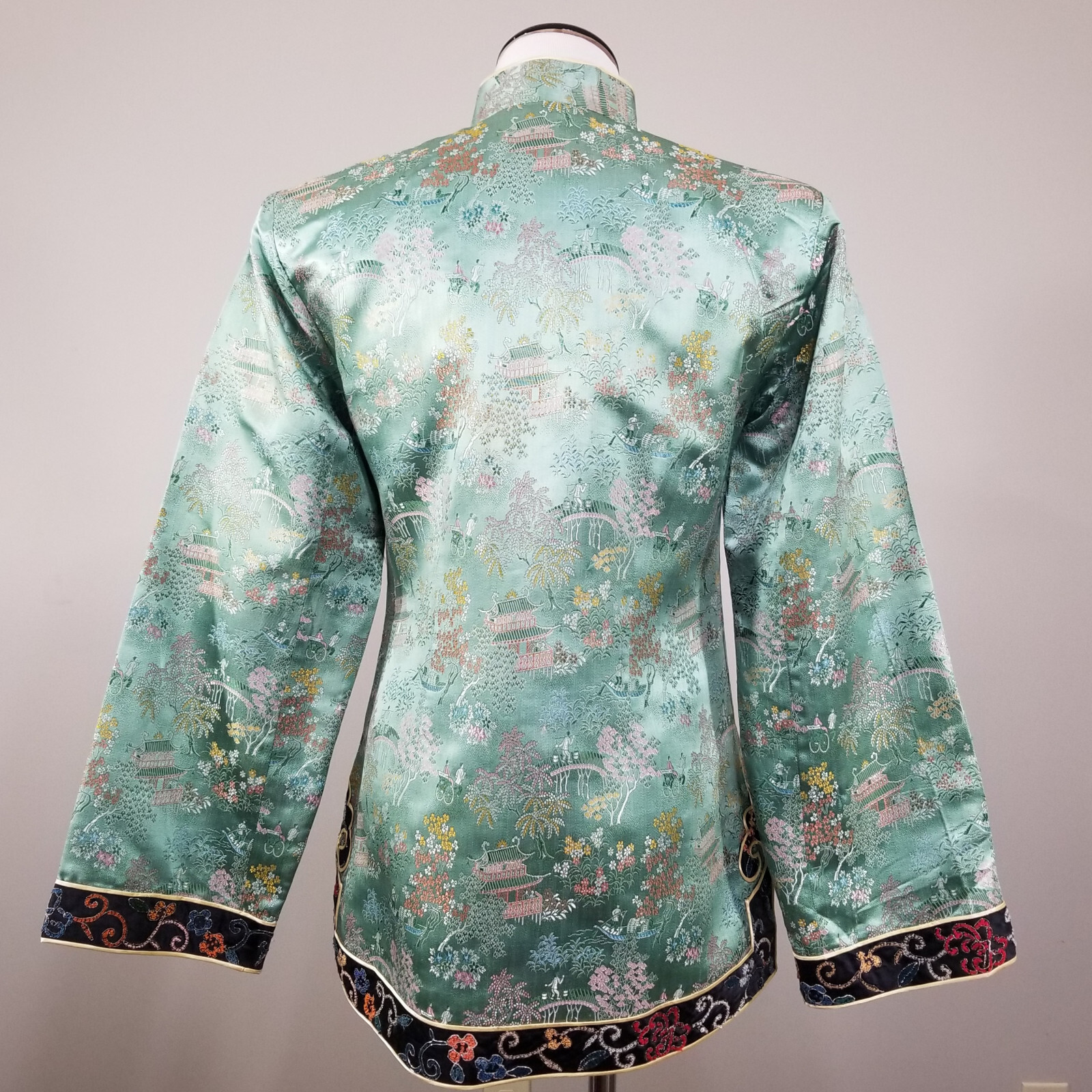 Vintage Chinese Silk Embroidered Embellished Jacket Asian Textile Art Collection