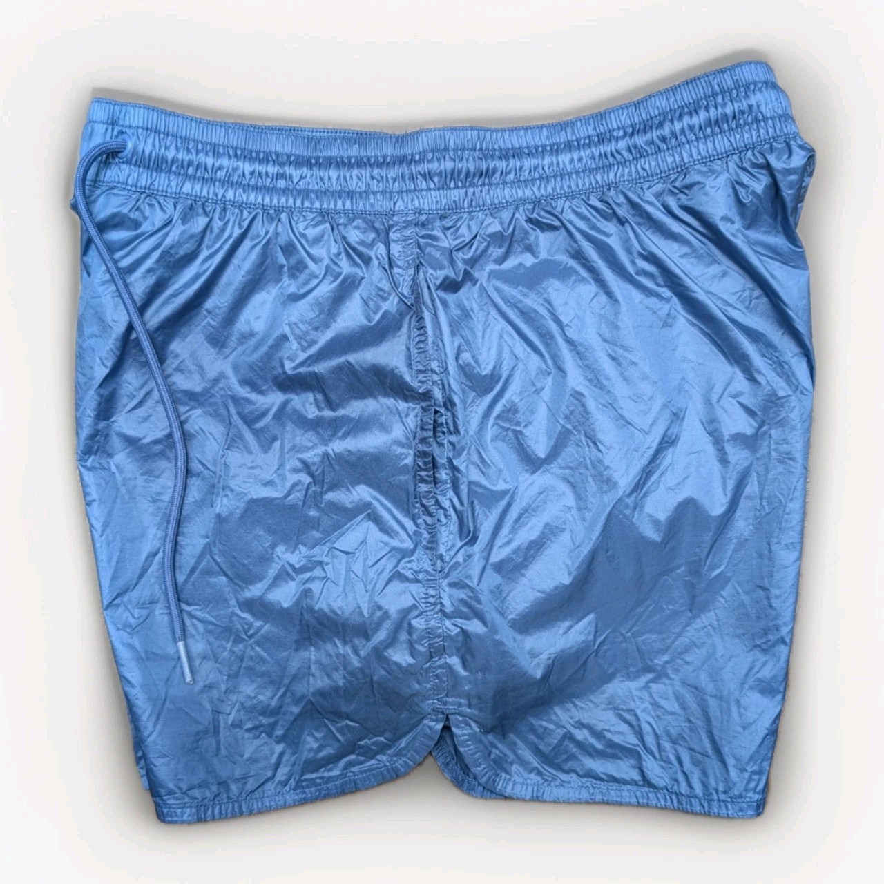 COS Gloss Nylon Shorts Running Womens S Blue Gym Running Sprinter Retro Sports