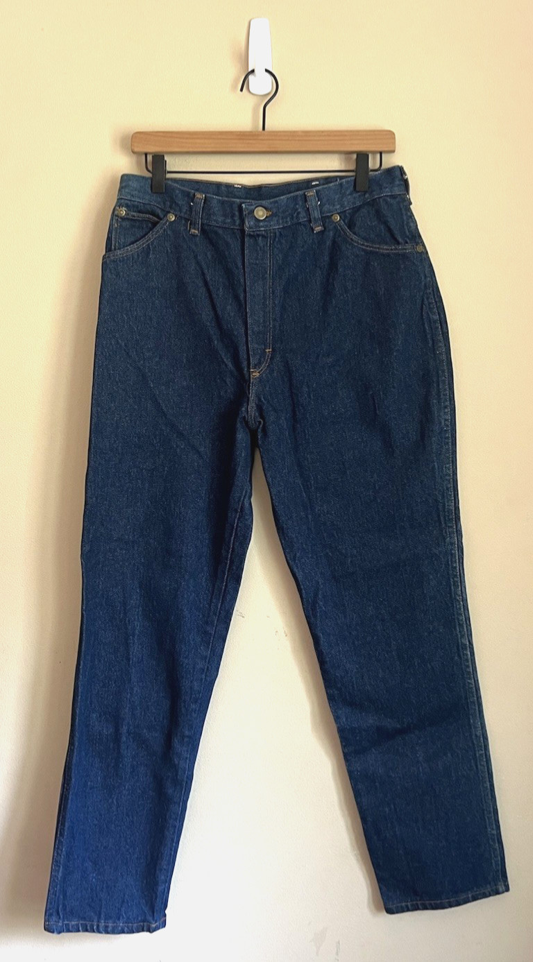 Wrangler Jeans Vintage Womens USA High Rise Western Petites 16 16P Denim Waist