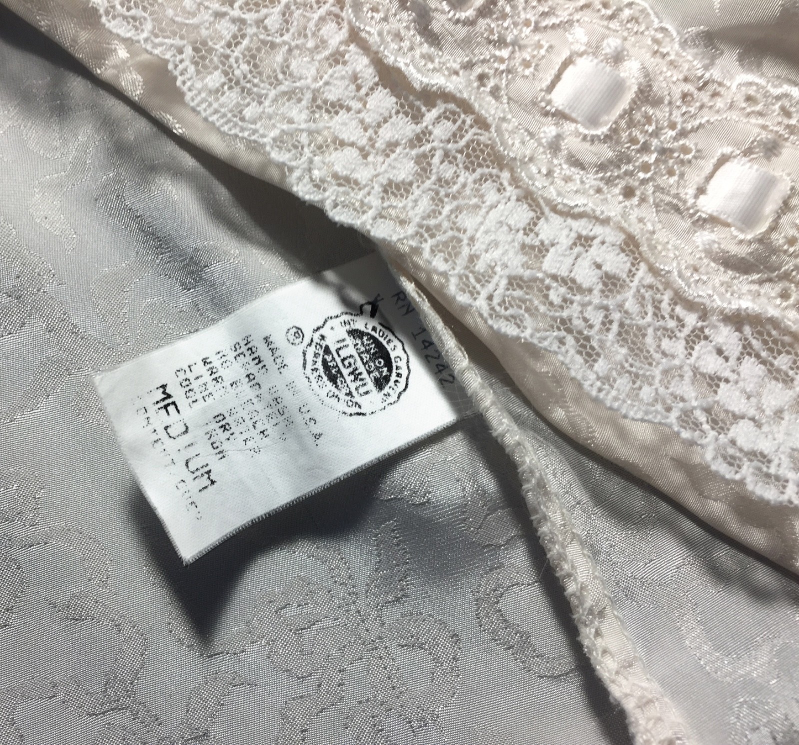 VTG CHRISTIAN DIOR LeCONNAISSEUR GORGEOUS IVORY GOWN+PEIGNOIR BRIDAL BEAUTY M/L