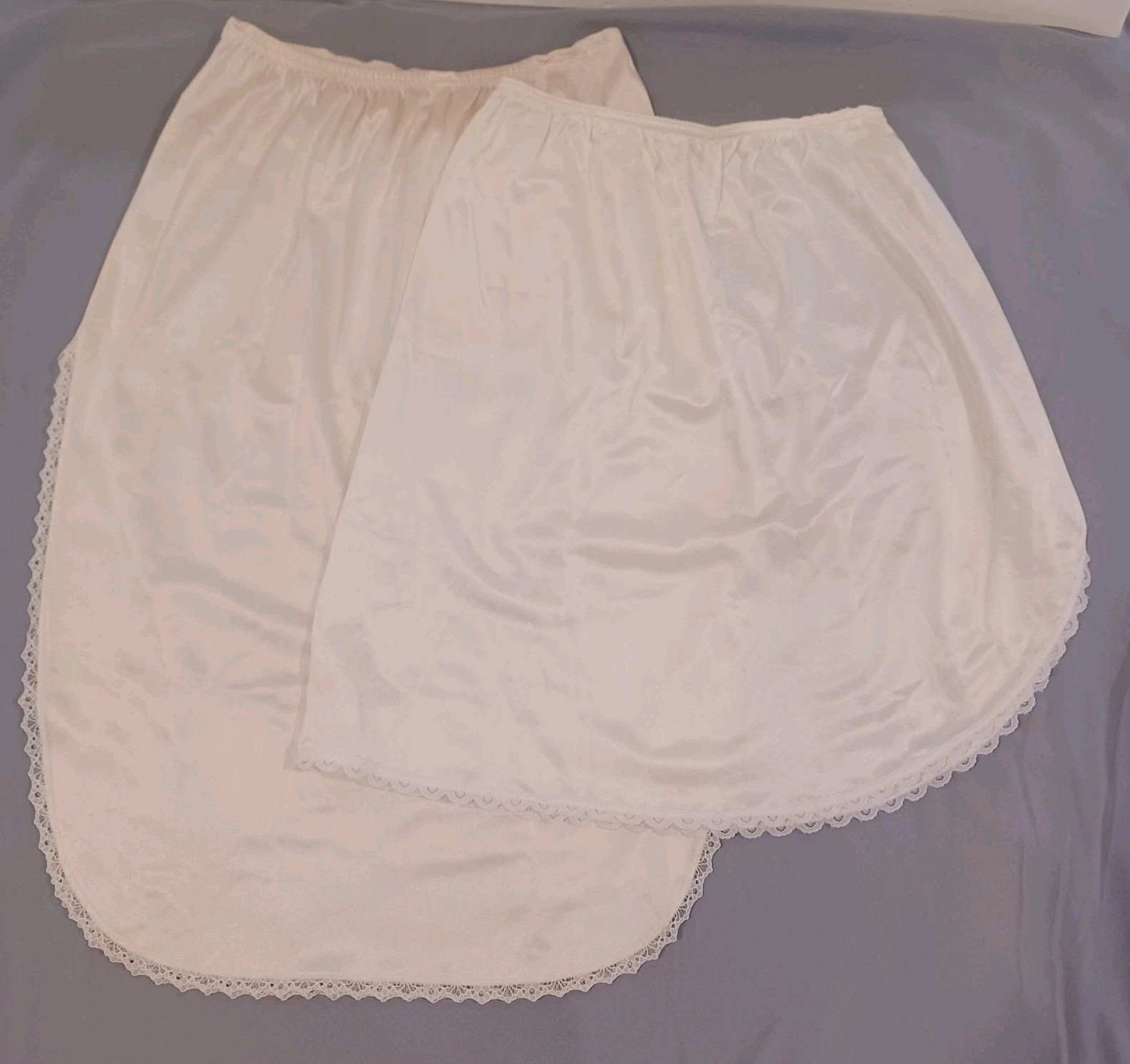Womans Vintage Undergarment Slips Vanity Fair Sears Ivory Lacey