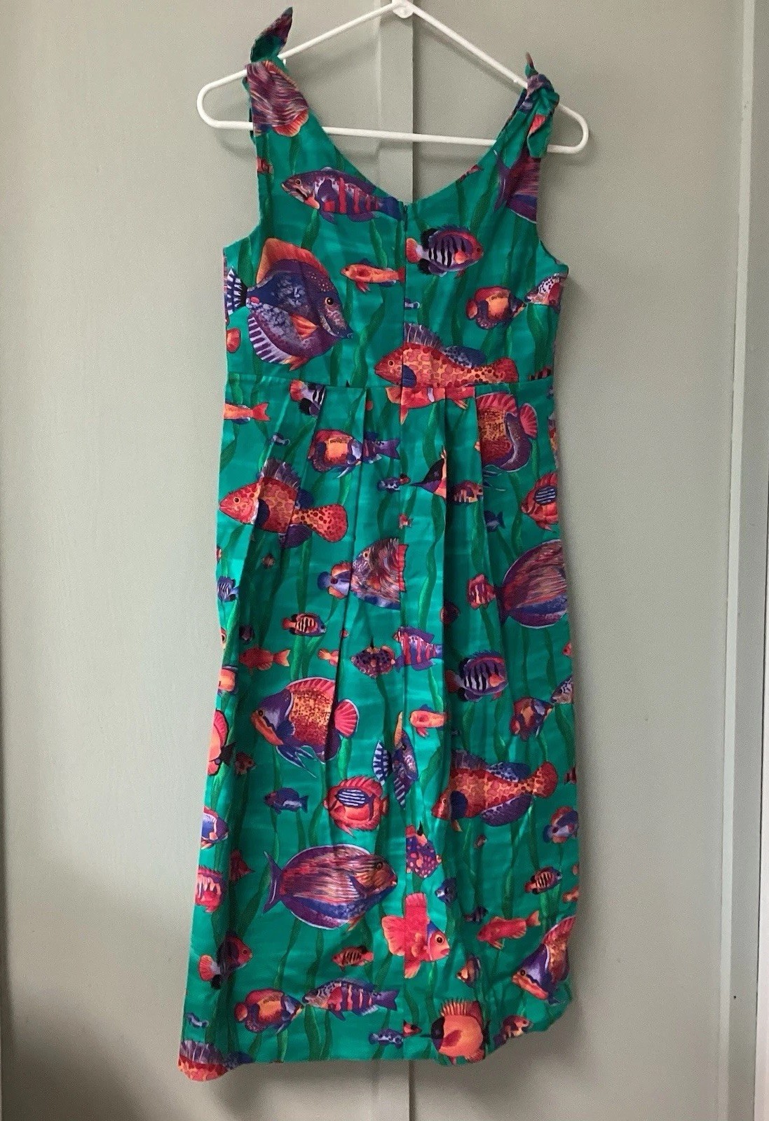 90’s Pretty Woman Size Small Collection Made In USA Underwater Fish Print Dress