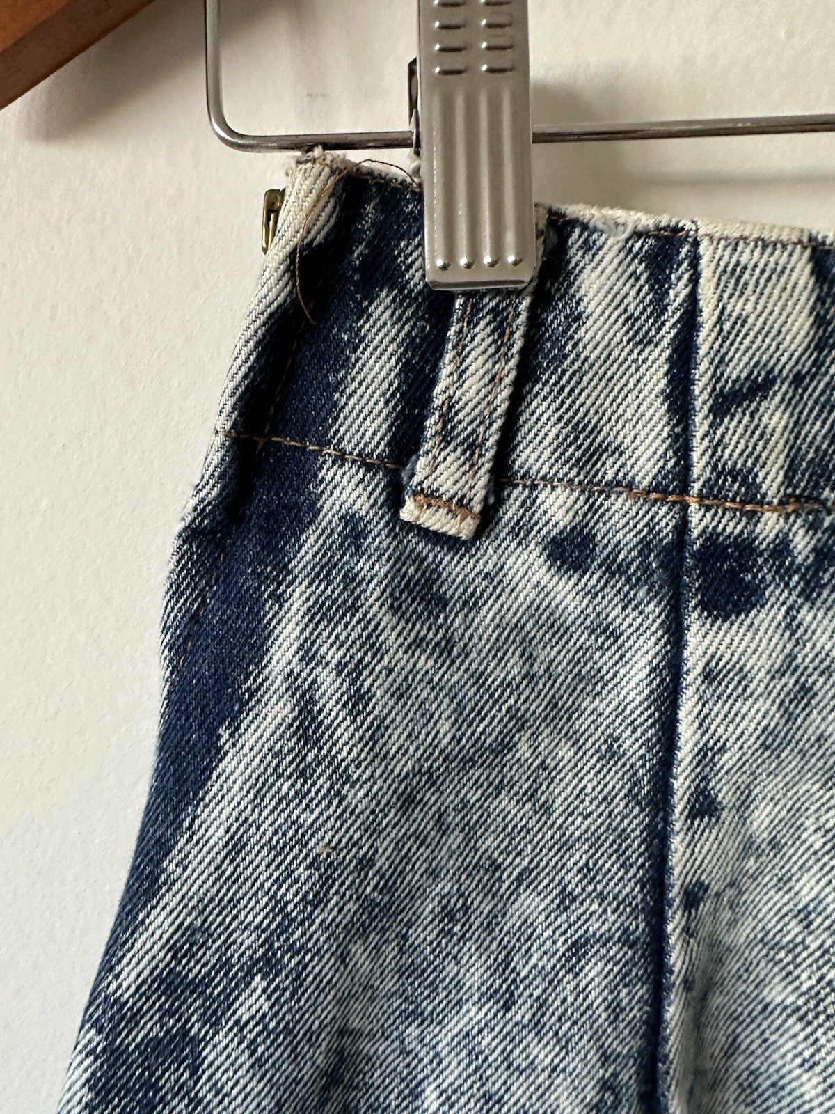 VTG 80s Limited Express GAP Acid Wash Jean Denim Mini Skirt Size 9 Made In USA