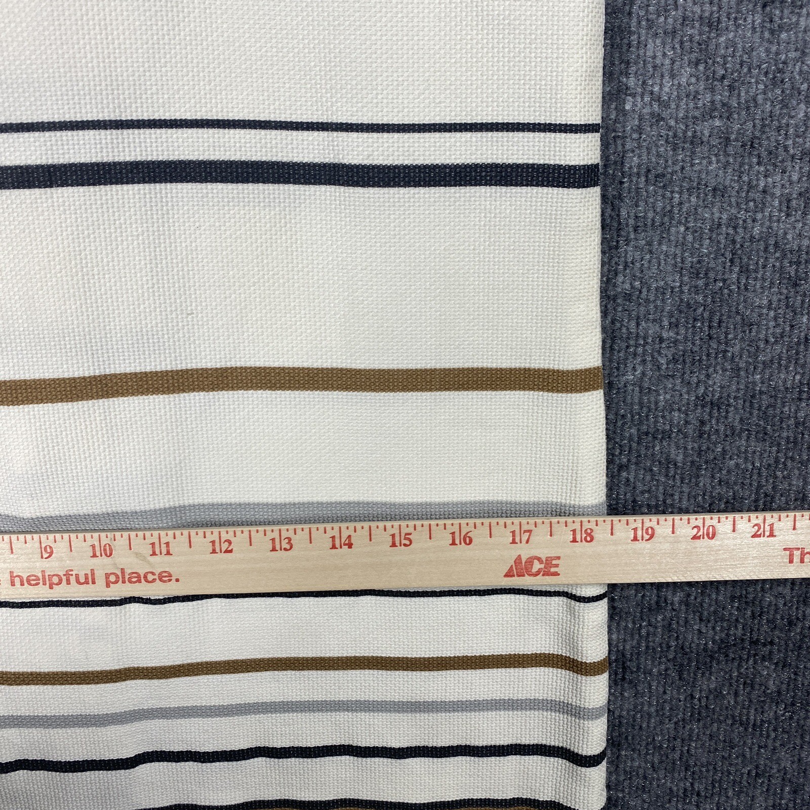 VINTAGE 50s 60s Mod A Line Shift Dress Size 14 Striped Button Up Collar 1960s
