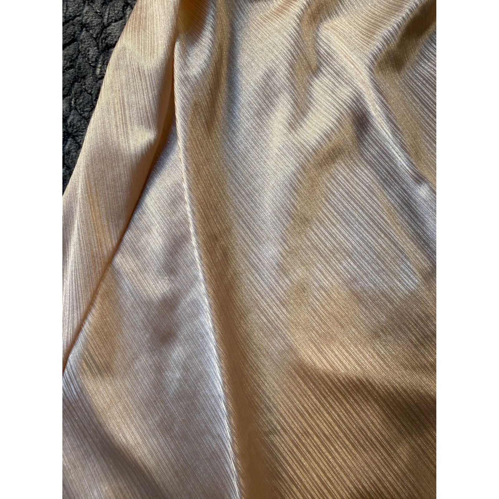Warners Shine On Vintage Half Slip Champagne Beige Lace Trim 55321 Small 25 Long