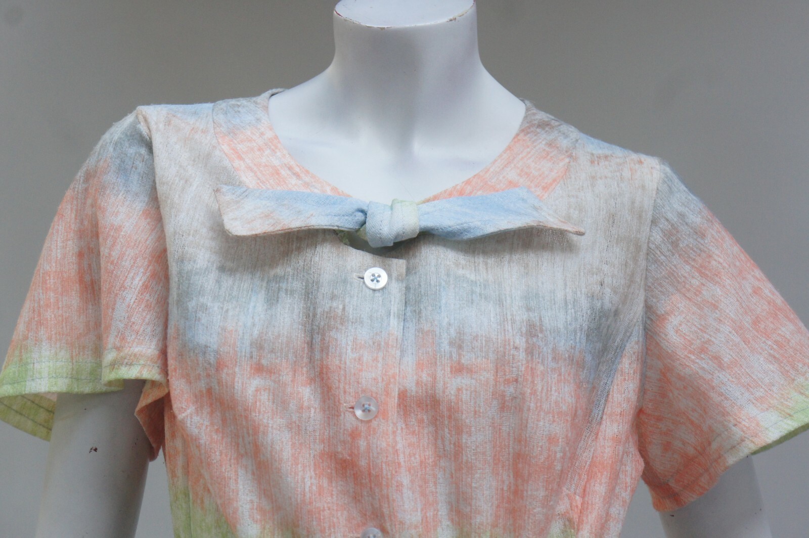 Vintage 50s Belted Sheer Dress By Berkshire