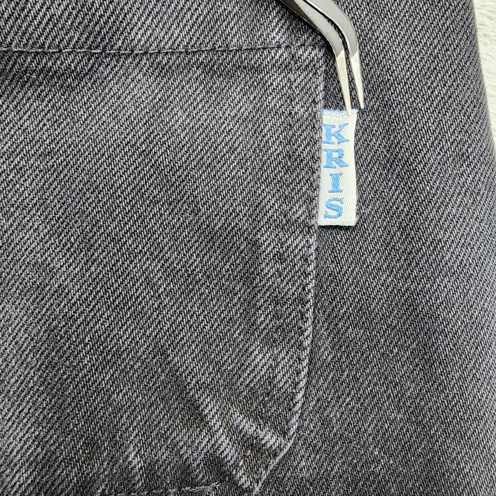 Vintage Kris Evers Overalls Womens 11 Juniors Black Denim Bib Suspender Slim Leg
