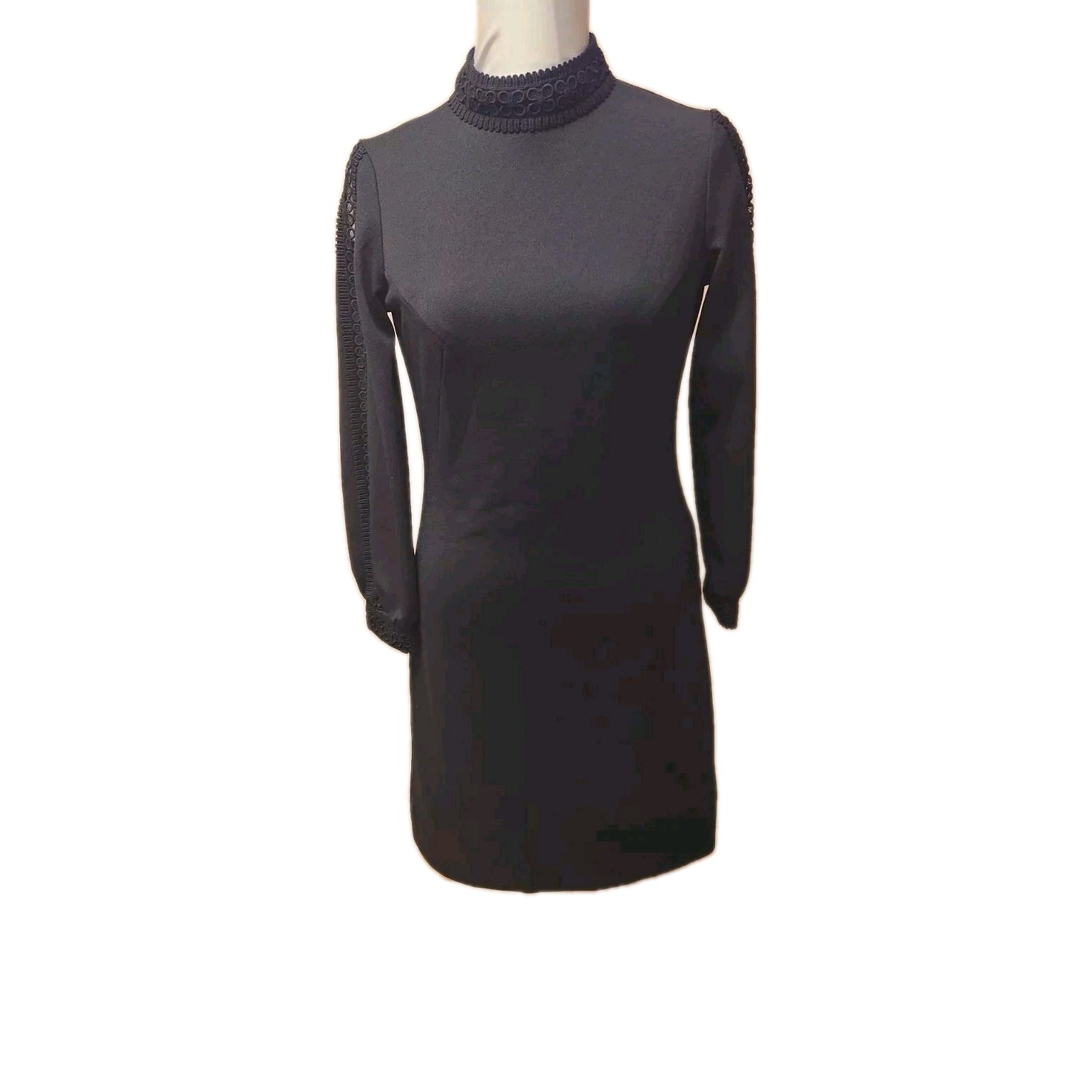 70’s Toni Todd Blk Knit Dress * Vintage Designer Lines* szM*Measurements Given
