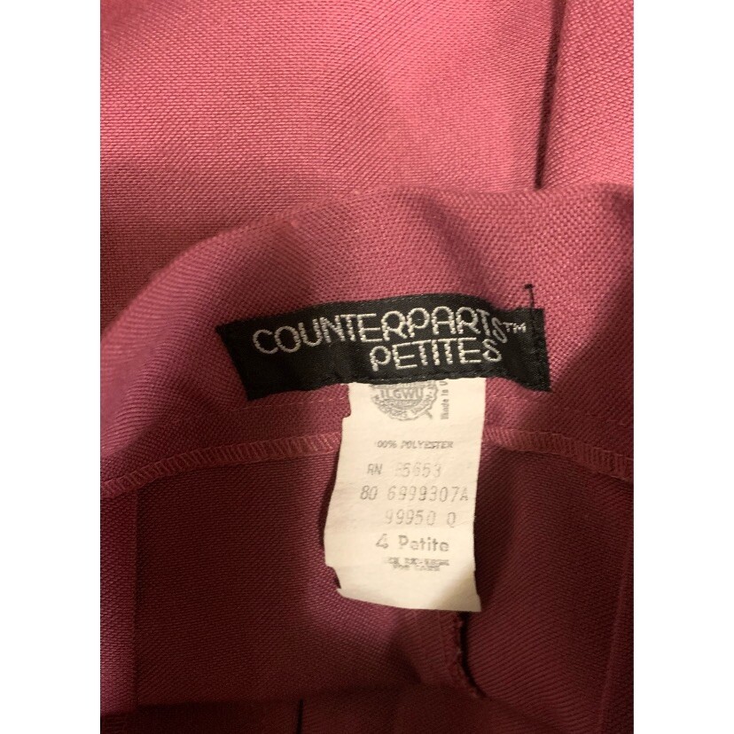 Counter Parts Petites Vintage 80s Light Plum High Rise Pants Women’s 4P