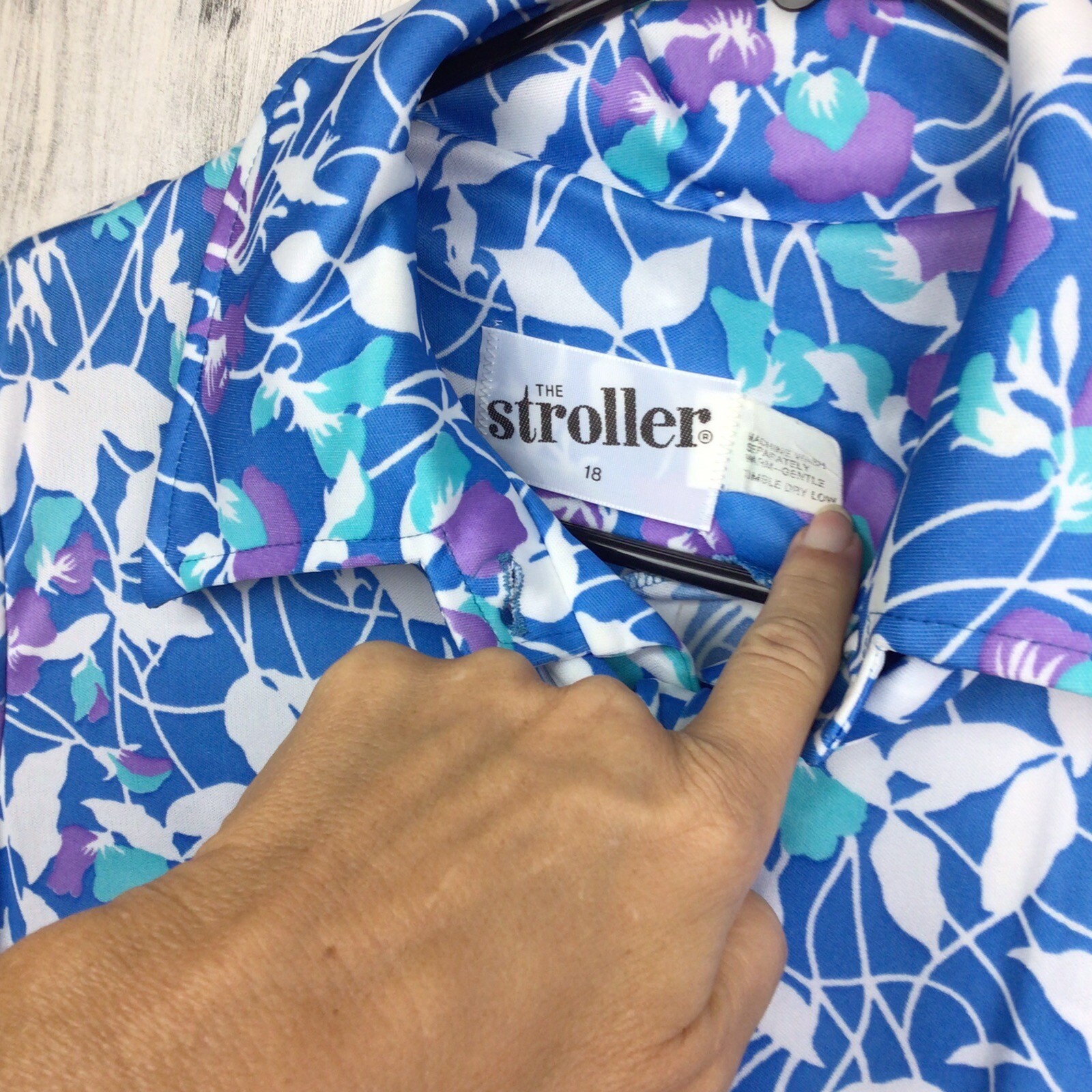Vintage ‘60s The Stroller A-line Shift Dress Mod Gogo Hippie Retro Floral Pocket