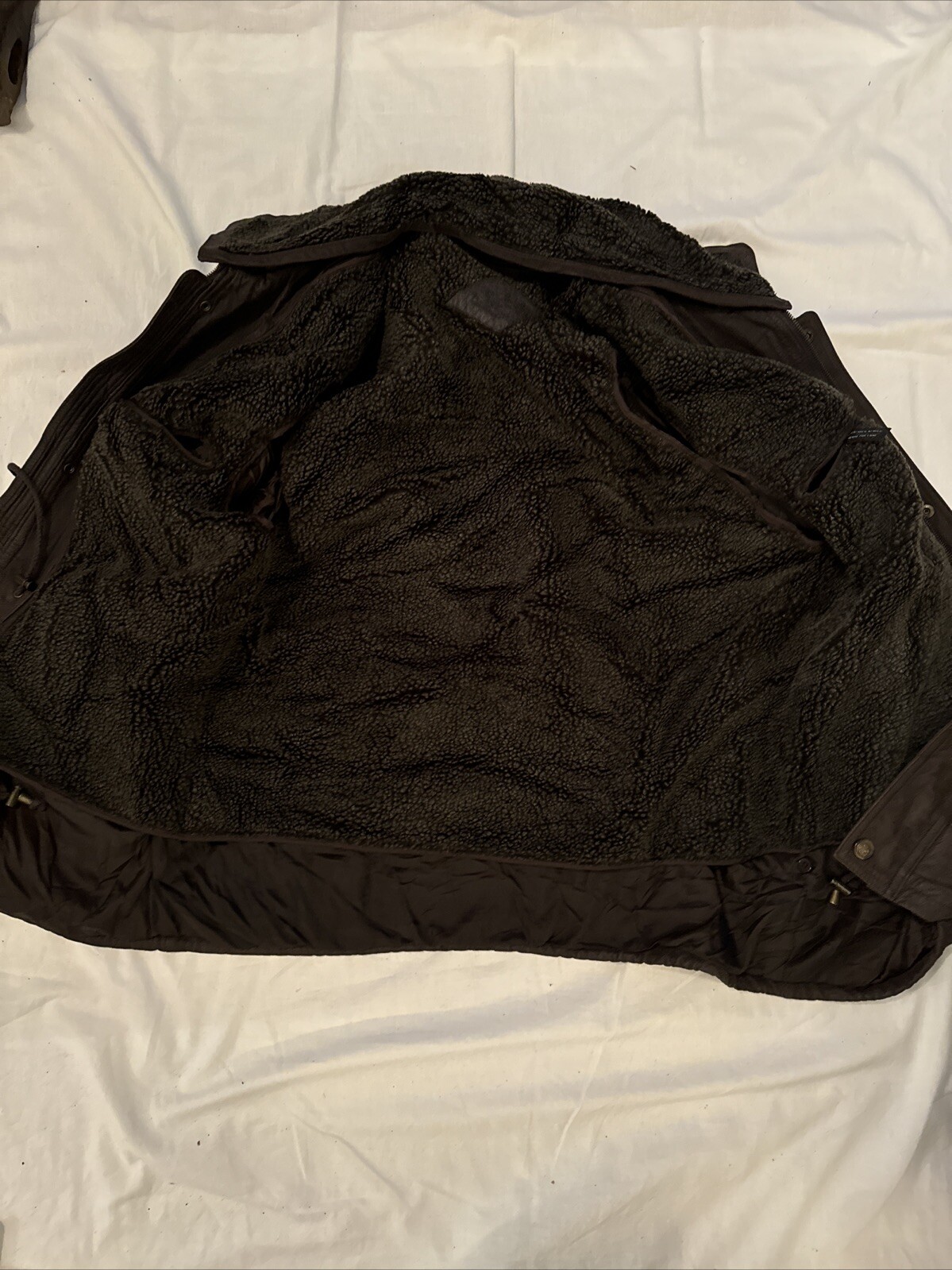 Vintage Italian Leather Coat Womans Lined See Pics For Measurements