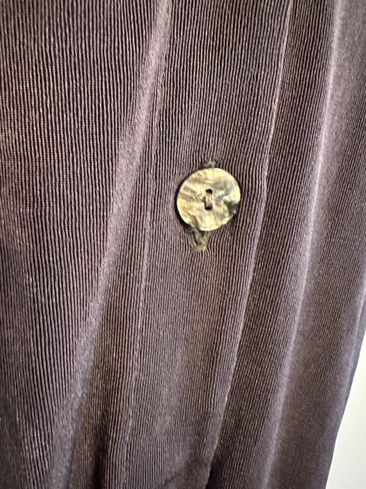 Brown Twinset Buttoned Tunic Top W/Tank Jersey Knit By UNITS Vintage Size 2X