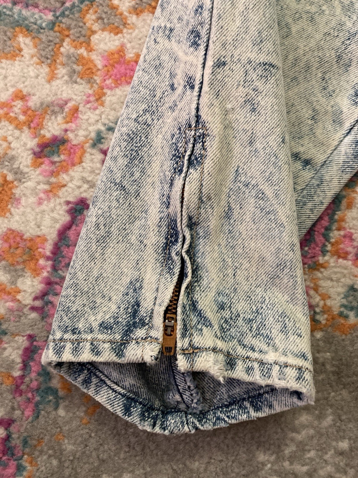 Vintage 1980s PS Gitano Acid Wash Jeans High Rise Ankle Zip Waist 30”