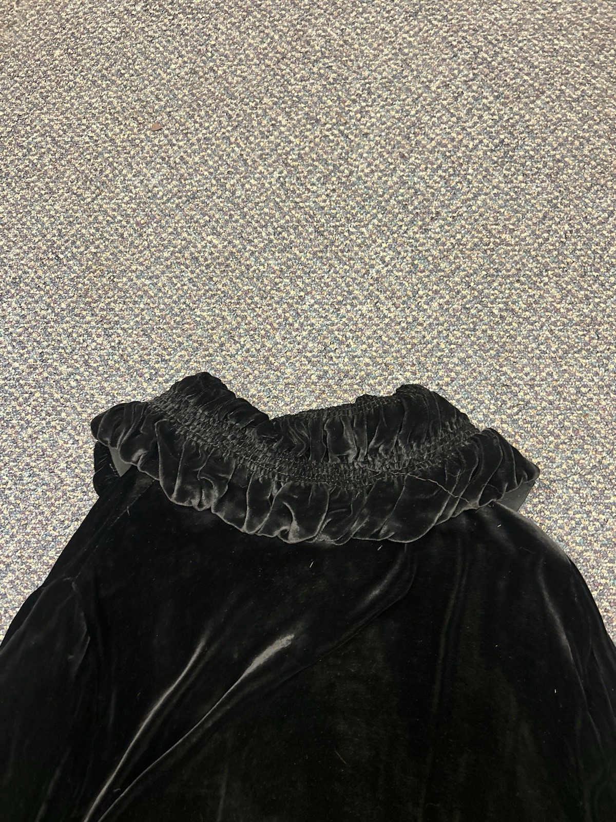 1930s Silk Velvet Opera Coat Jacket Holiday Dress Bishop Sleeve Vintage M/L