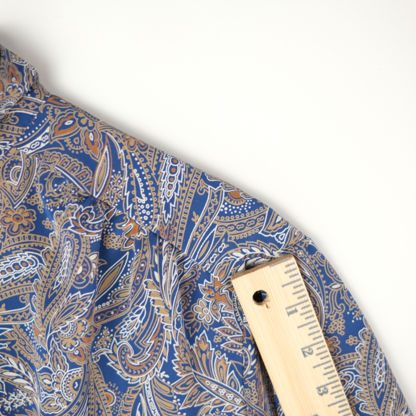 VTG Country Sophisticates Pendleton Paisley Blouse Mock Neck Women’s Size L EU