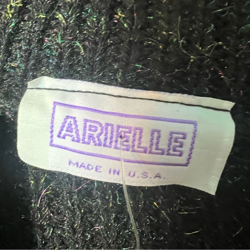 Arielle VTG Colorblock Stripe Lurex Mock Neck Sweater Deadstock 80s NWT – Sz. M