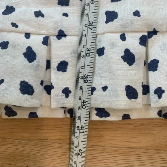 Vintage Harrison Simon Couture Linen Dot Dress Boutique Dead Stock USA Size 6