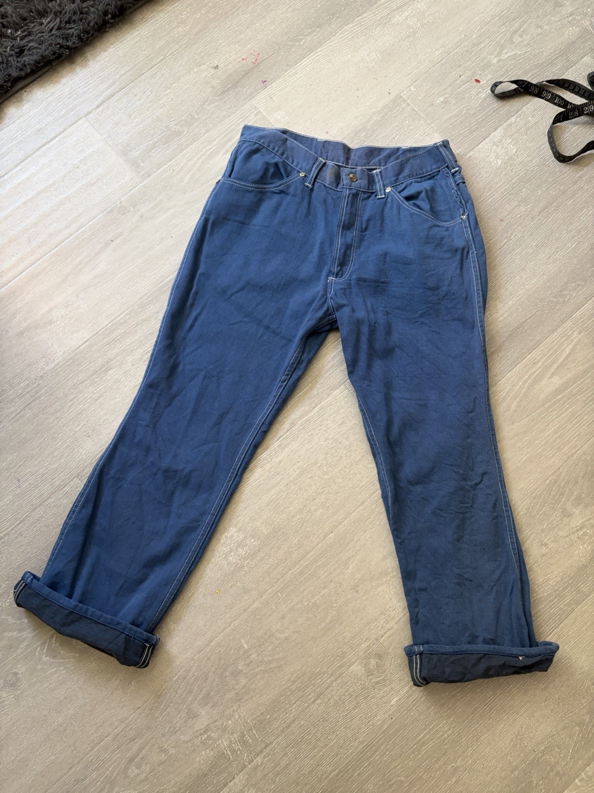 Vintage 60s-70s Blue Sears Jeans Women’s Denim Pants Straight Leg