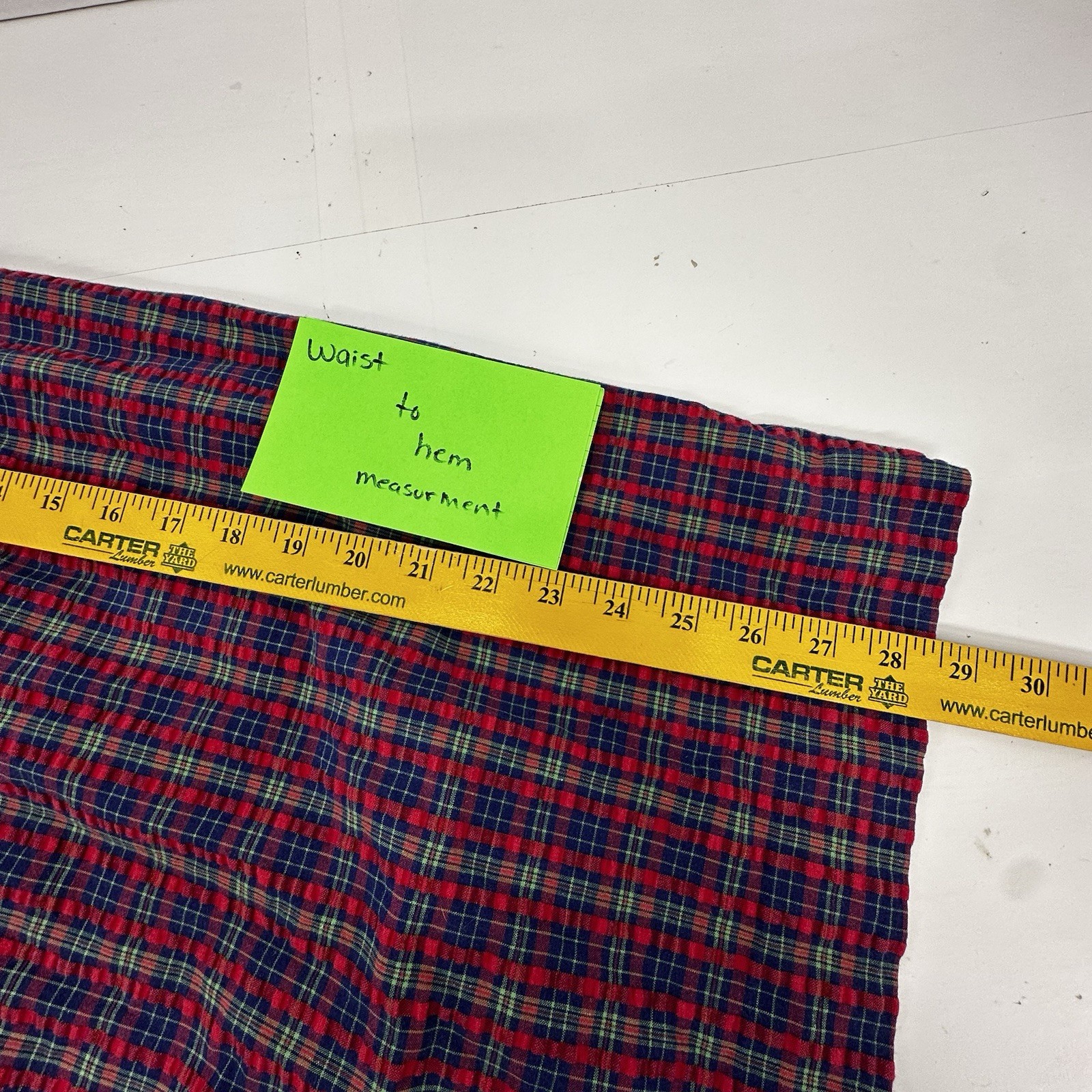 VTG CST Sport Babydoll Dress Plaid Cottagecore Grunge Side Pockets Plus 2X READ