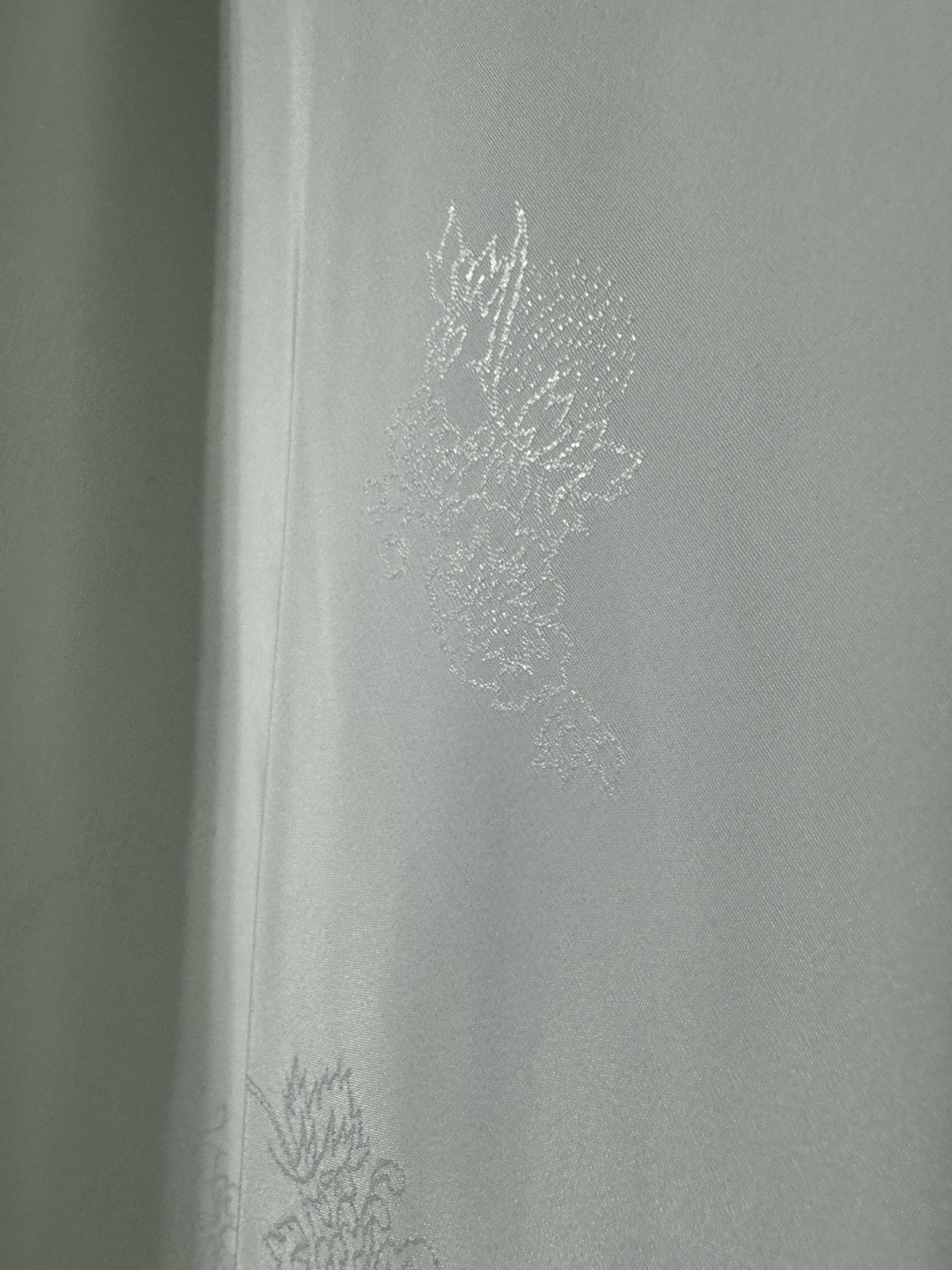 Vtg Farr West Sea Foam Green Embossed Glossy Satin Half Slip M L W-30-36” NWD