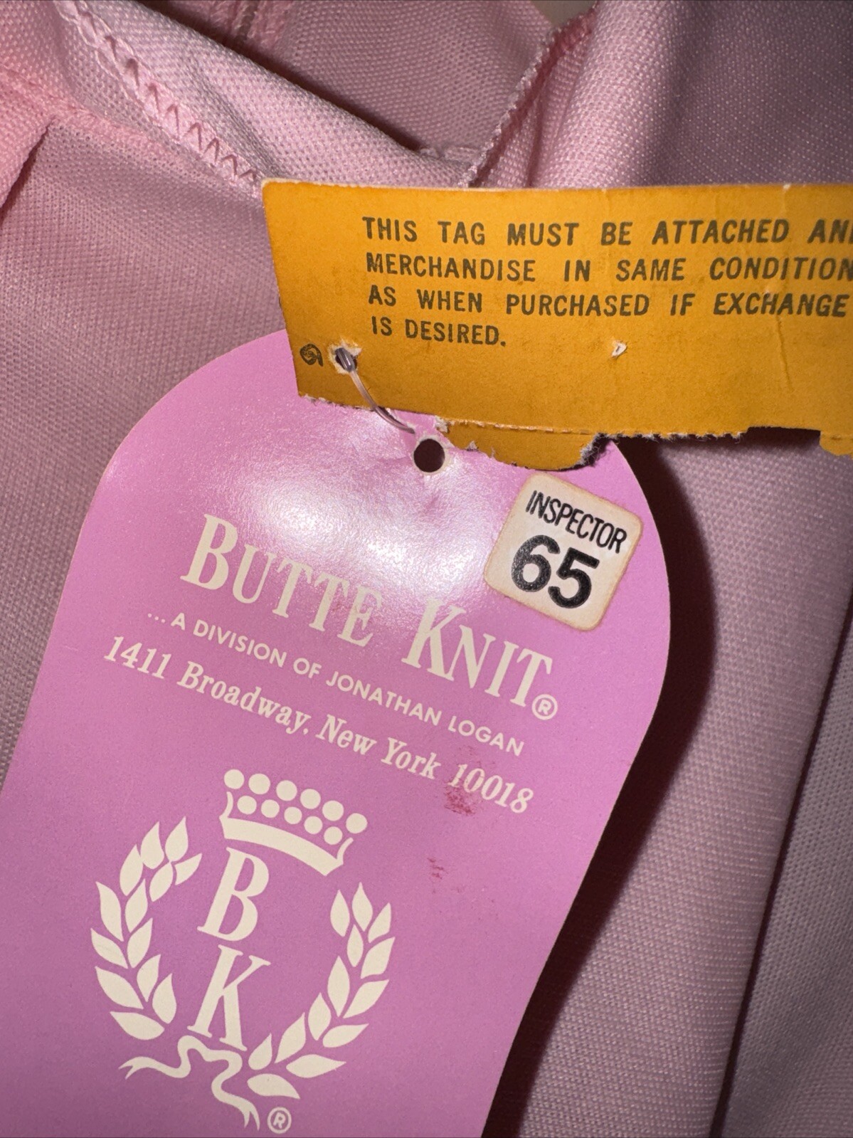 Womens 6 Pink Top, Butte Knit, Jonathan Logan, Pink, Secretary 1960 Neck Tie NWT