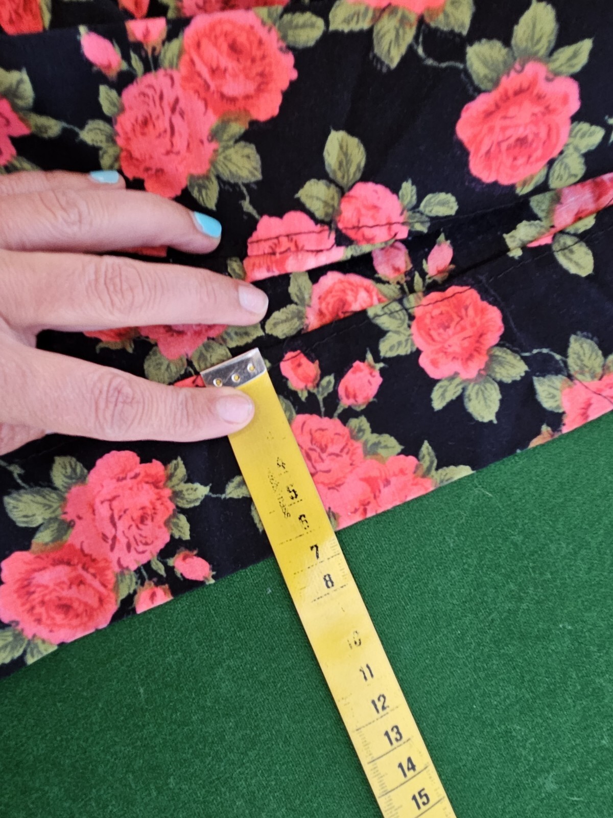 Vintage Original 50s Mid Century Dress Swing Pinup Rockabilly Red Roses Sz XS-S